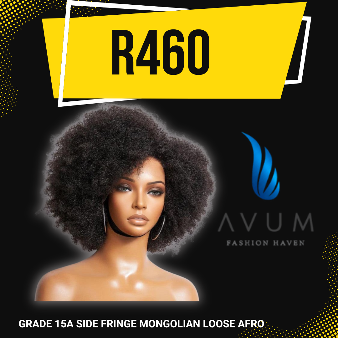 Side fringe Mongolian loose Afro