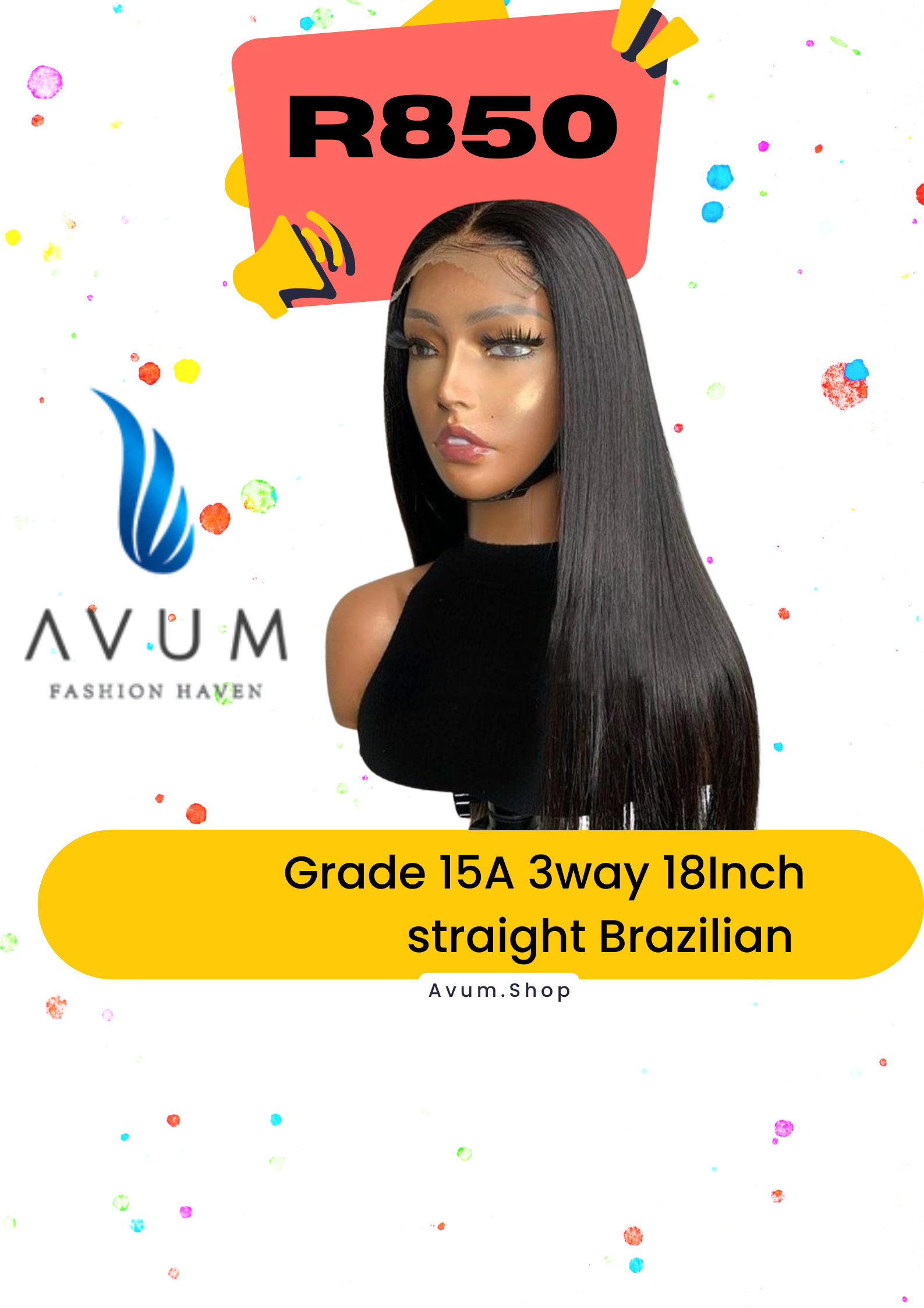 Straight Brazilian 3-Way 18inch