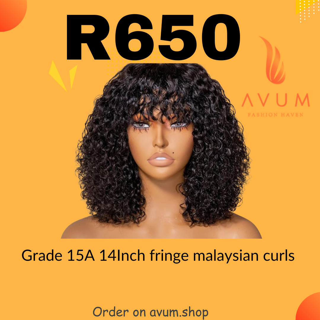 14Inch fringe Malaysian curls