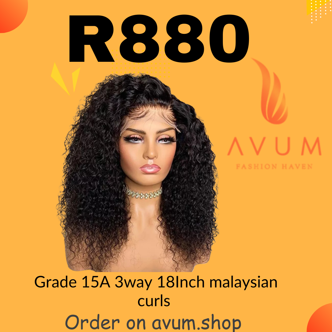 18inch 3way Malaysian curls