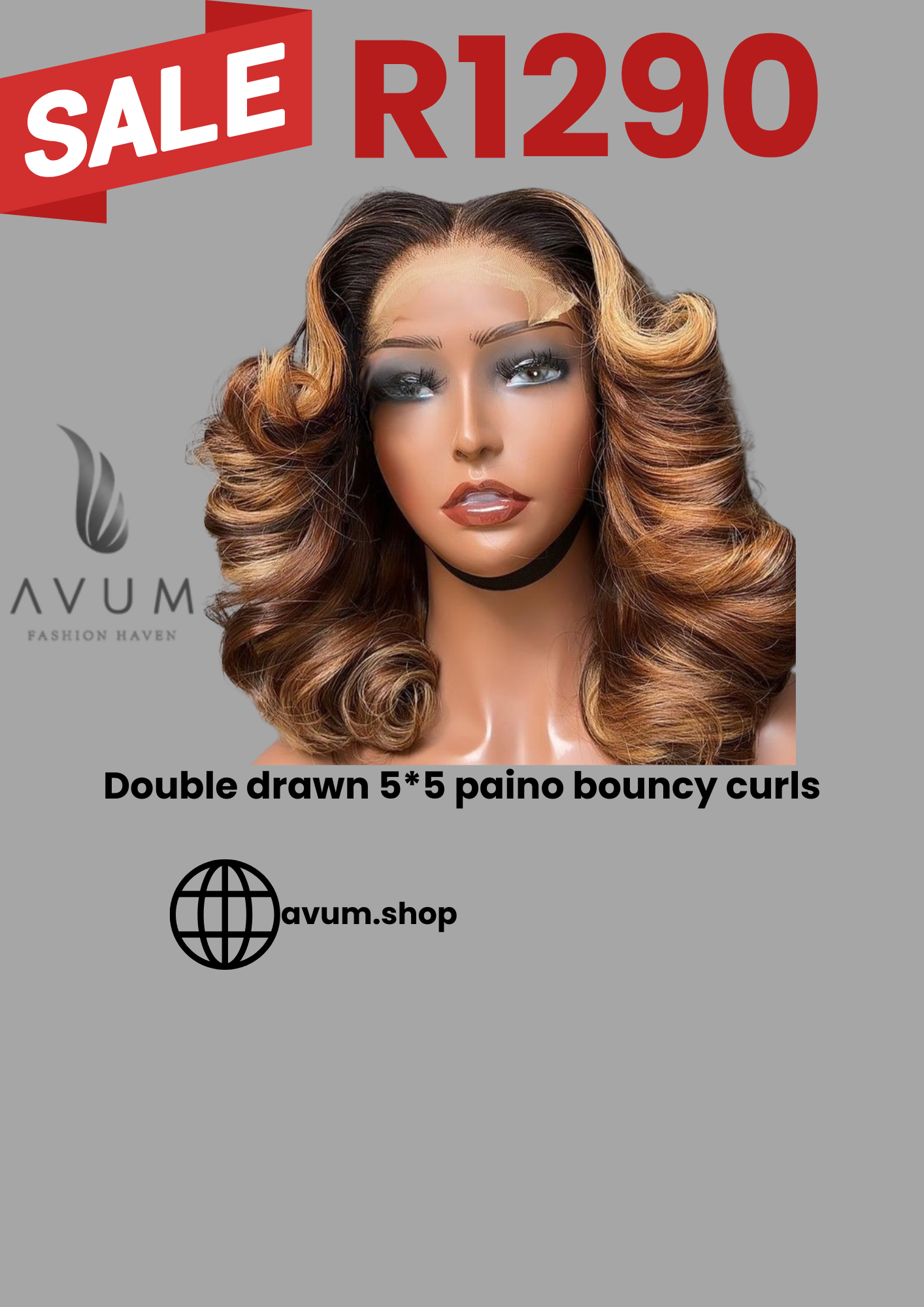 5*5 double drawn bouncy curls