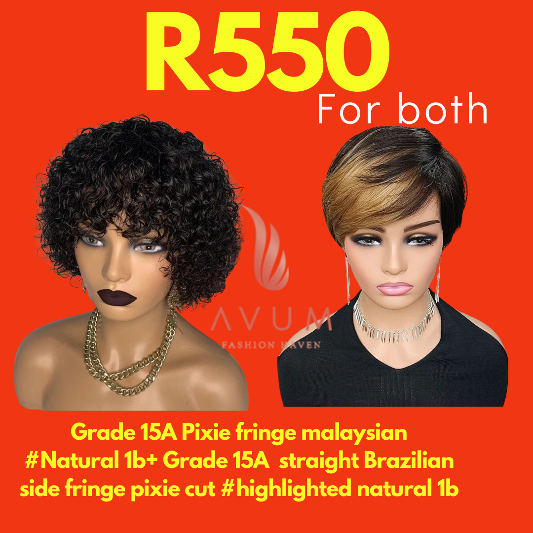 Fringe Malaysian pixie + highlights pixie