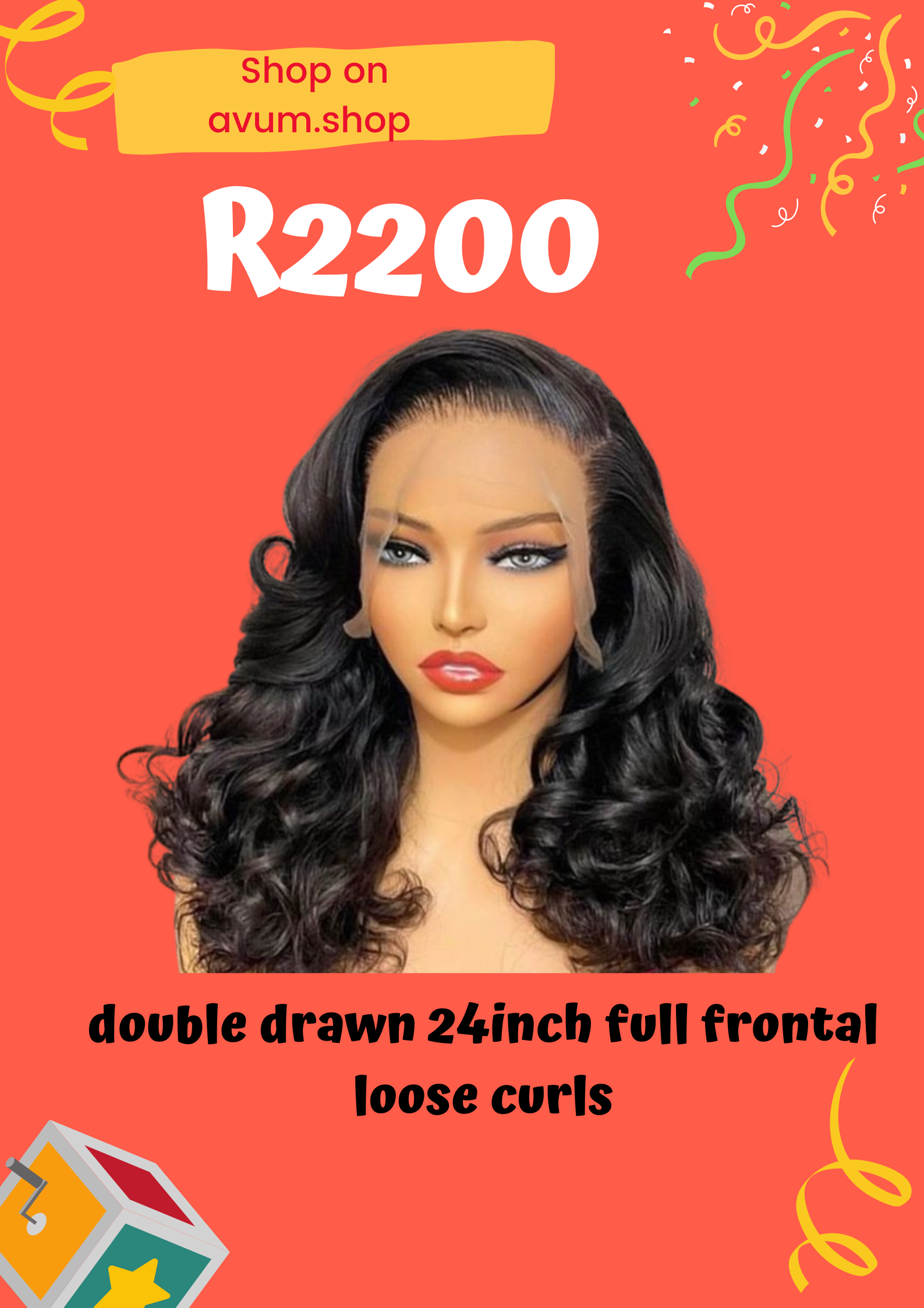 Double drawn 24inch full frontal loose